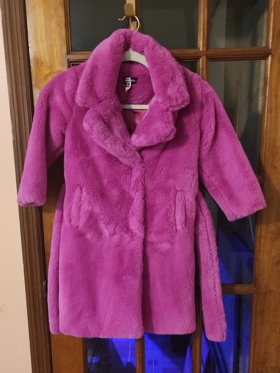 Fashion Nova Other - Nova Kids Plush Faux-Fur Coat in Bright Fuchsia